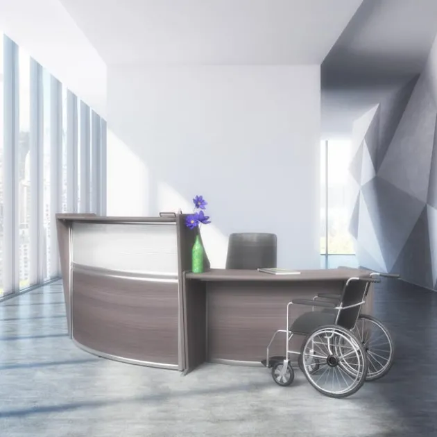 Marque Curved ADA Compliant Reception Station