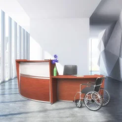 Marque Curved ADA Compliant Reception Station