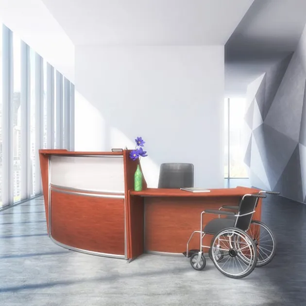 Marque Curved ADA Compliant Reception Station
