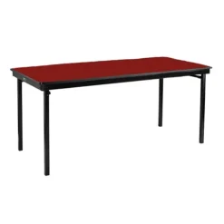 Max Seating Rectangular Premium Plywood with T-Mold Edge Folding Tables by NPS