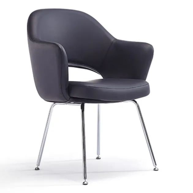 Melanie Guest Chair w/ Arms - Vinyl
