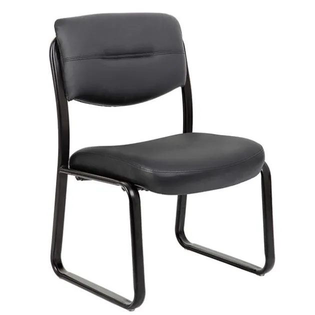 Merit Collection Armless Guest Chair w/ Sled Base