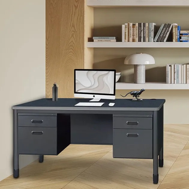 Mesa Series Steel Double Pedestal Teacher Desks