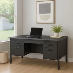 Mesa Series Steel Double Pedestal Teacher Desks