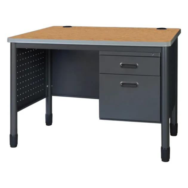 Mesa Series Steel Single Pedestal Teacher Desks