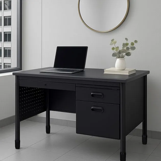 Mesa Series Steel Single Pedestal Teacher Desks