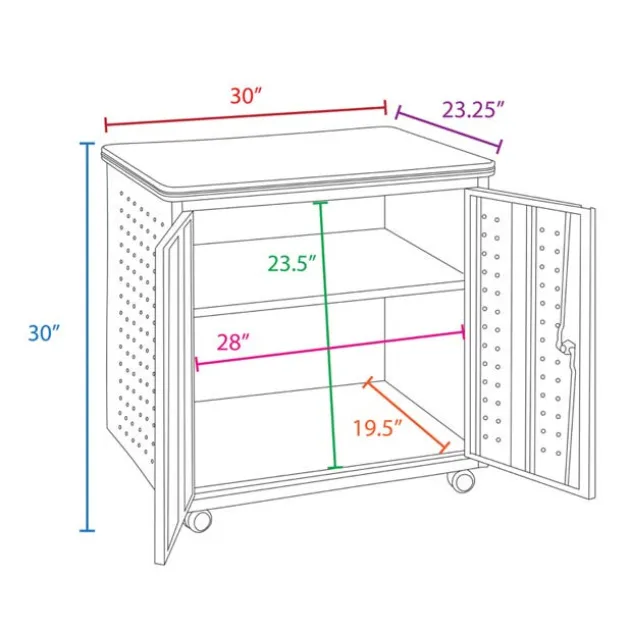 Mesa Series Storage Cabinet
