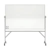 M4 Hygienic Mobile Porcelain Magnetic Reversible Whiteboard