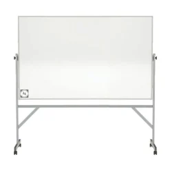 M4 Hygienic Mobile Porcelain Magnetic Reversible Whiteboard