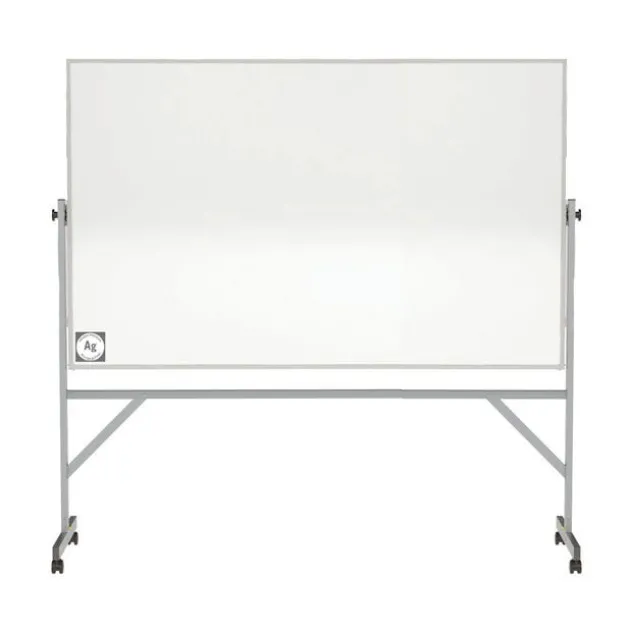 M4 Hygienic Mobile Porcelain Magnetic Reversible Whiteboard