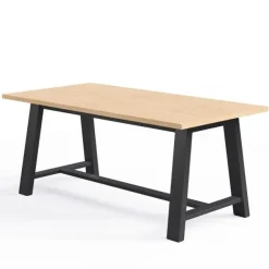 Midtown Rectangle Cafe Table with Kool Seating Package