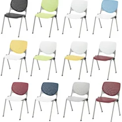 Midtown Rectangle Cafe Table with Kool Seating Package
