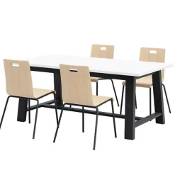 Midtown Table and Jive Stack Chairs Package