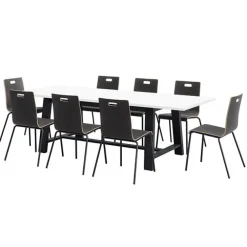 Midtown Table and Jive Stack Chairs Package