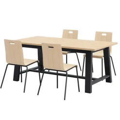 Midtown Table and Jive Stack Chairs Package