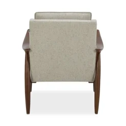Mira Wood Arm Upholstered Lounge Chair