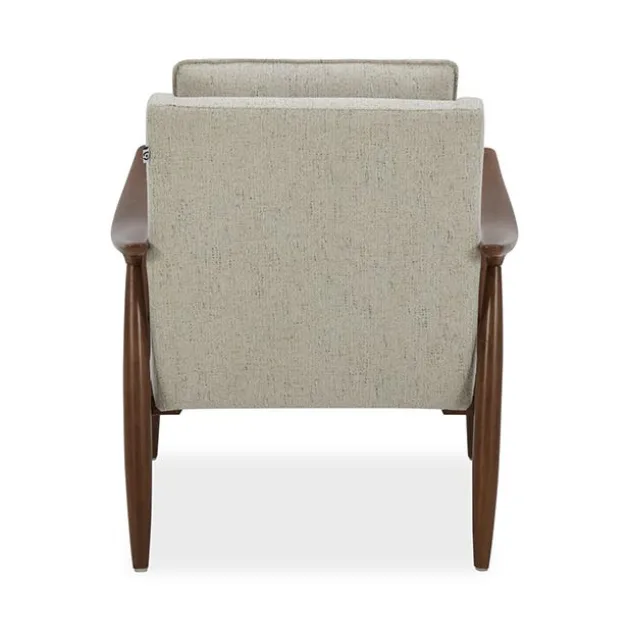 Mira Wood Arm Upholstered Lounge Chair