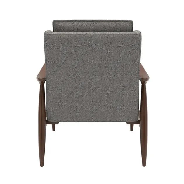 Mira Wood Arm Upholstered Lounge Chair