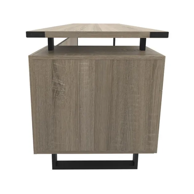 Mirella SOHO Desk with Built-In Pedestal