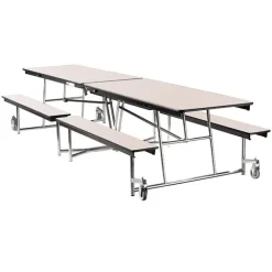 Mobile Bench Cafeteria Tables