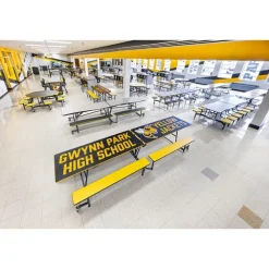 Mobile Bench School Cafeteria Tables
