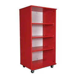 Mobile Bookcase with Dry Erase Back (30