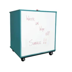 Mobile Bookcase with Dry Erase Back (36