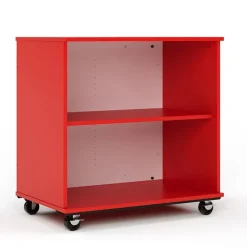 Mobile Bookcase with Dry Erase Back (36