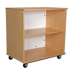 Mobile Bookcase with Dry Erase Back (36
