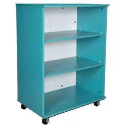 Mobile Bookcase with Dry Erase Back (36