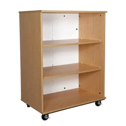 Mobile Bookcase with Dry Erase Back (36