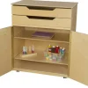 Mobile Cabinet w/ Drawers On Top