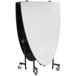 Mobile Elliptical Cafeteria Tables
