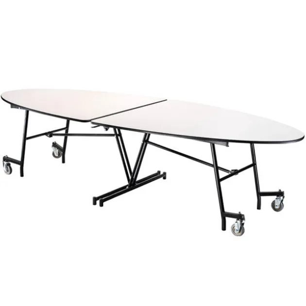 Mobile Elliptical Cafeteria Tables