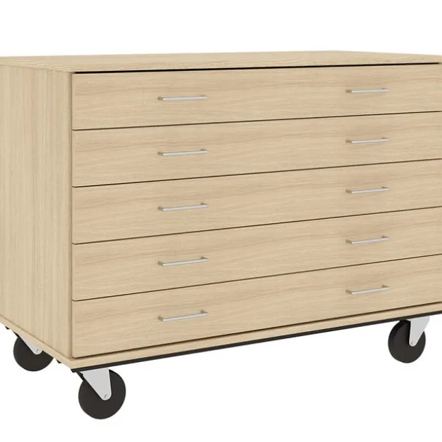 Mobile Five Drawer Storage Unit