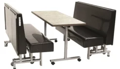 Mobile Folding Cafeteria Booth & Table Packages