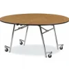 Mobile Folding Shape Cafeteria Tables
