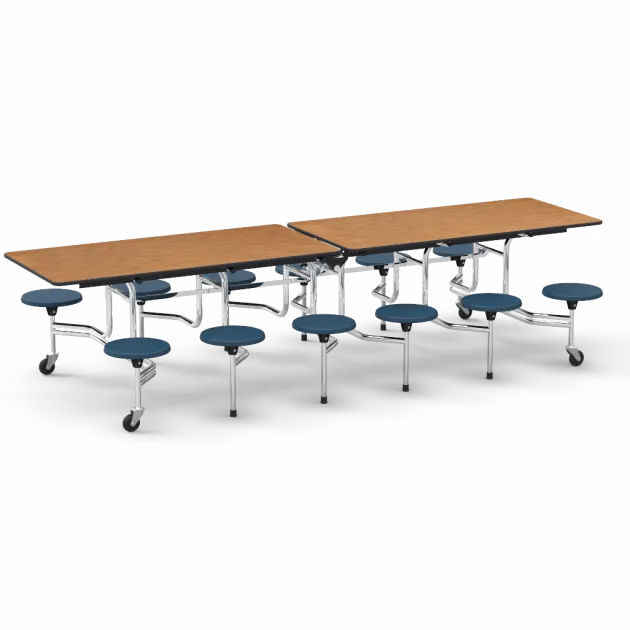 Mobile Folding Stool Cafeteria Tables