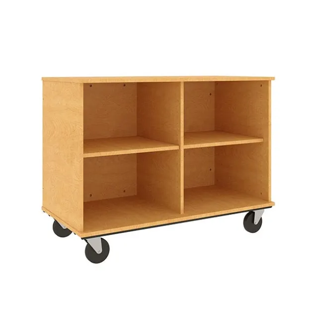 Mobile Open Divided Storage Cabinet