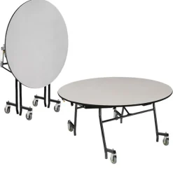 Mobile Shape EasyFold Tables w/ Round Top