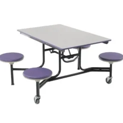 Mobile Stool Cafeteria Tables
