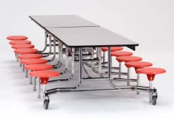 Mobile Stool Cafeteria Tables - Grades K-4