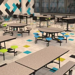 Mobile Stool Cafeteria Tables - Grades K-4