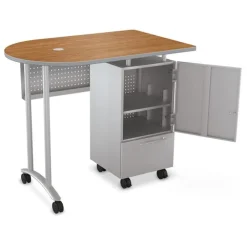 Mobile Teacher Standing Height Workstation II
