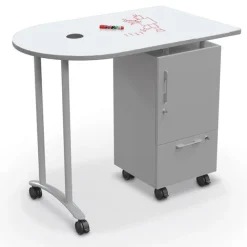 Mobile Teacher Standing Height Workstation II