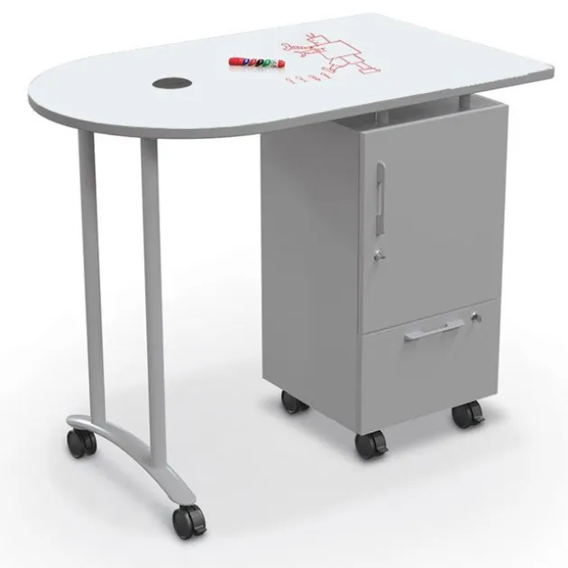 Mobile Teacher Standing Height Workstation II