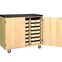 Mobile Tote Tray Storage