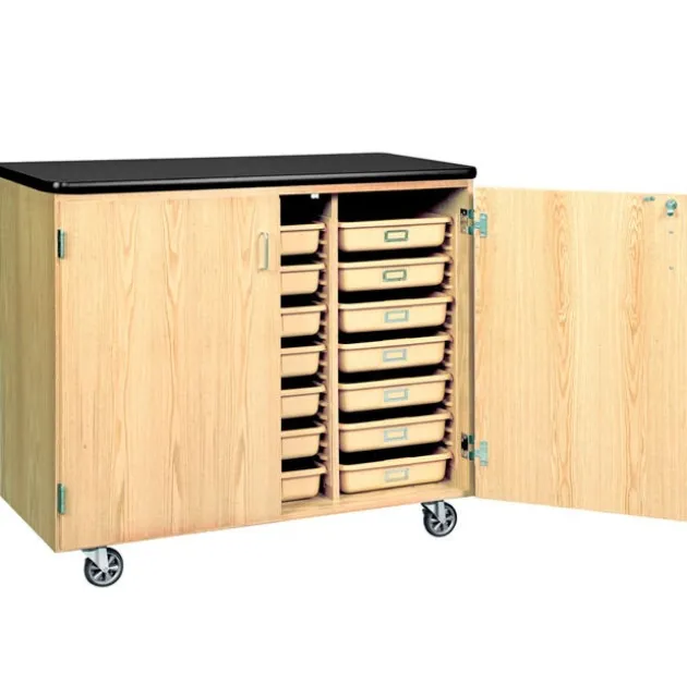Mobile Tote Tray Storage