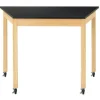 Mobile Trapezoid Science Table (24'' x 60'' Plastic Laminate)