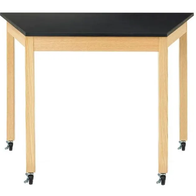 Mobile Trapezoid Science Table (24'' x 60'' Plastic Laminate)